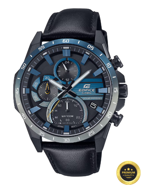 ECD4819-LX72 Azure Eclipse Chronograph – Premium Solar-Powered Executive Sports Watch