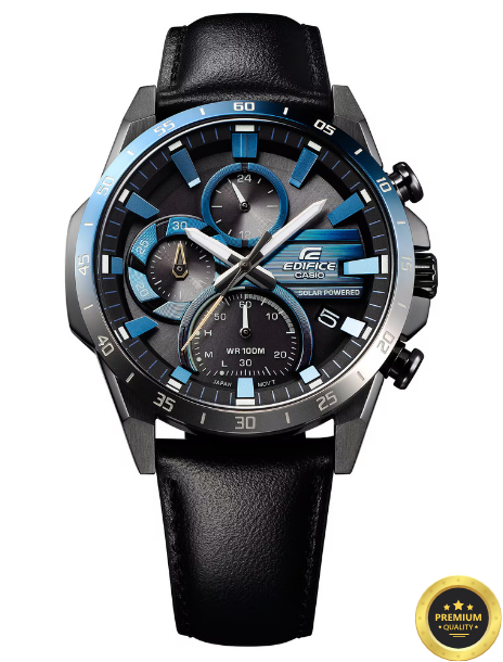ECD4819-LX72 Azure Eclipse Chronograph – Premium Solar-Powered Executive Sports Watch