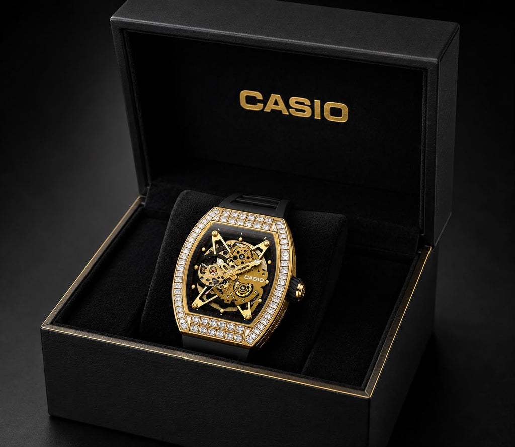G-100-AUREX AUTOMATIC GOLDEN WATCH