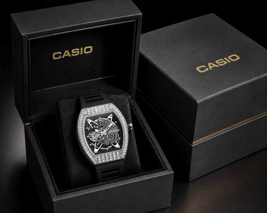 AUREX G-1000M-SKELETON AUTOMATIC SILVER WATCH