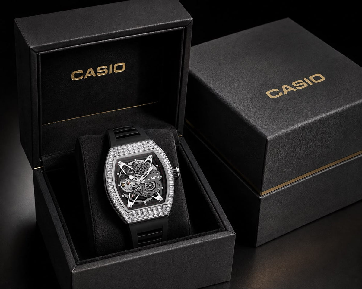 AUREX G-1000M-SKELETON AUTOMATIC SILVER WATCH