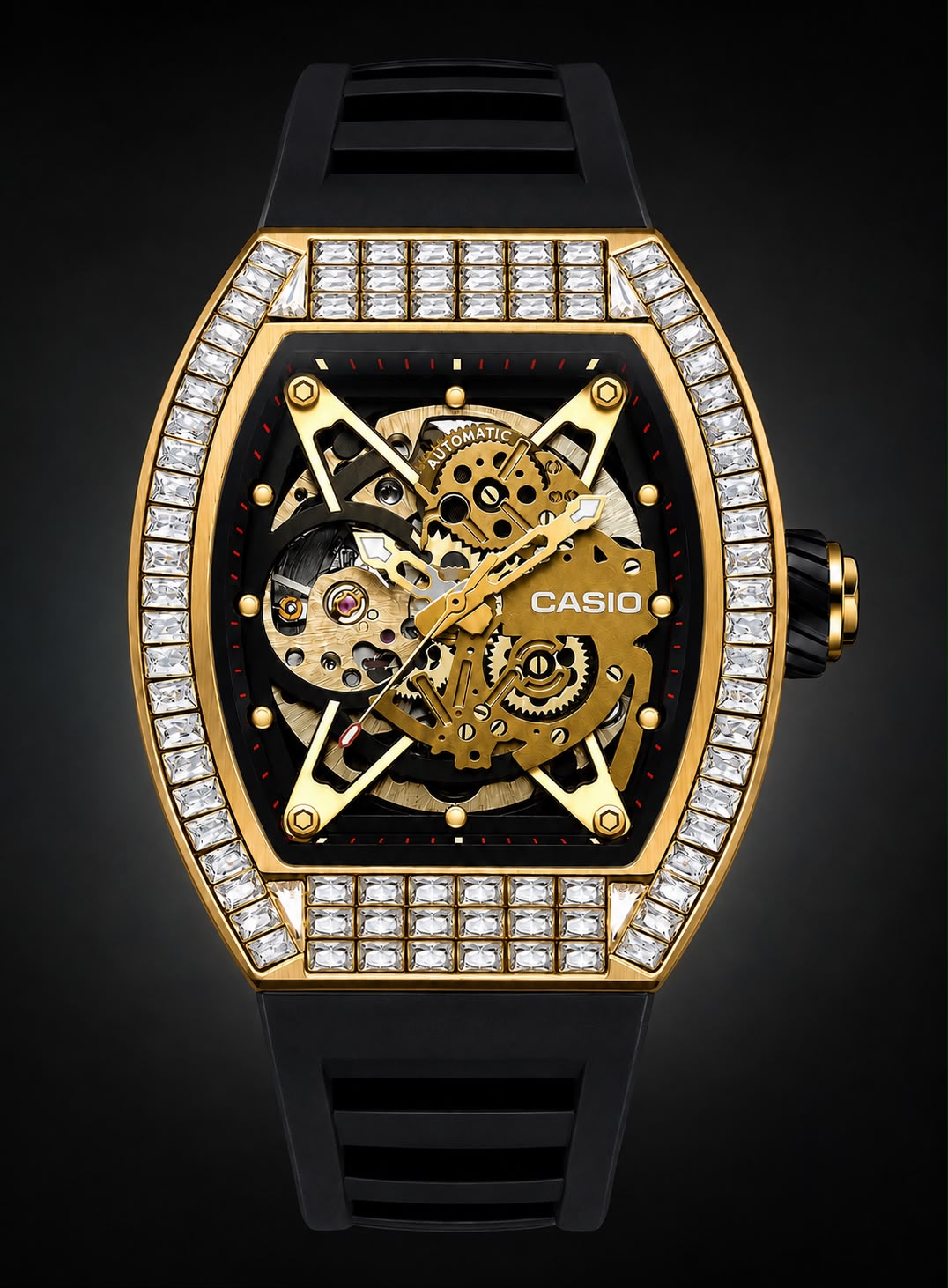 G-100-AUREX AUTOMATIC GOLDEN WATCH