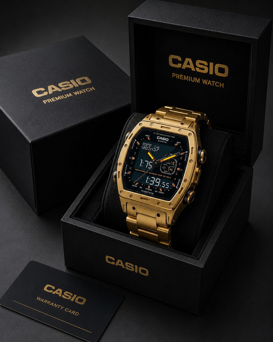 ECD3725-GD99  Imperium Gold X – Premium Analog-Digital Executive Watch