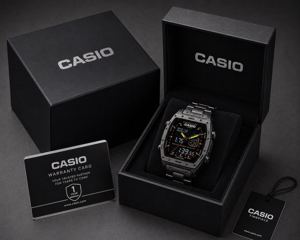 ECD3726-BK99  Obsidian Commander X – Premium Analog-Digital Executive Watch